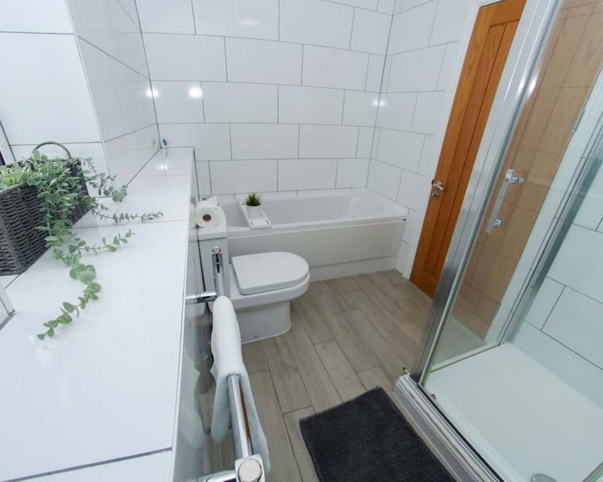 Luxe Living Guest House-Sleeps 6 -Family Friendly-Private Parking-Wifi-City-Beach スウォンジー エクステリア 写真